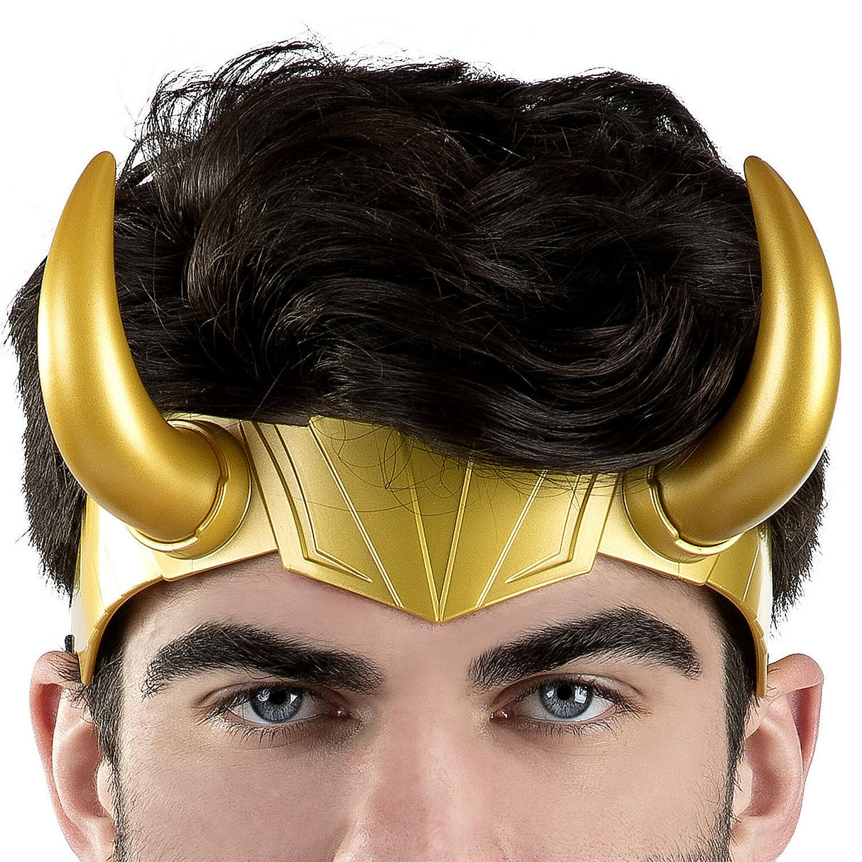 Marvel Loki Headpiece for Adult Costumes Halloween Parties and Comic Book Events
