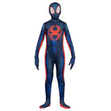 Kids Marvel Miles Morales Spider-Man Zentai Suit for Halloween Parties and Superhero Dress Up Events