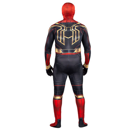 Marvel's Adult Spider-Man Integrated Zentai Suit Costume for Superhero Events Halloween Parties and Everyday Fun