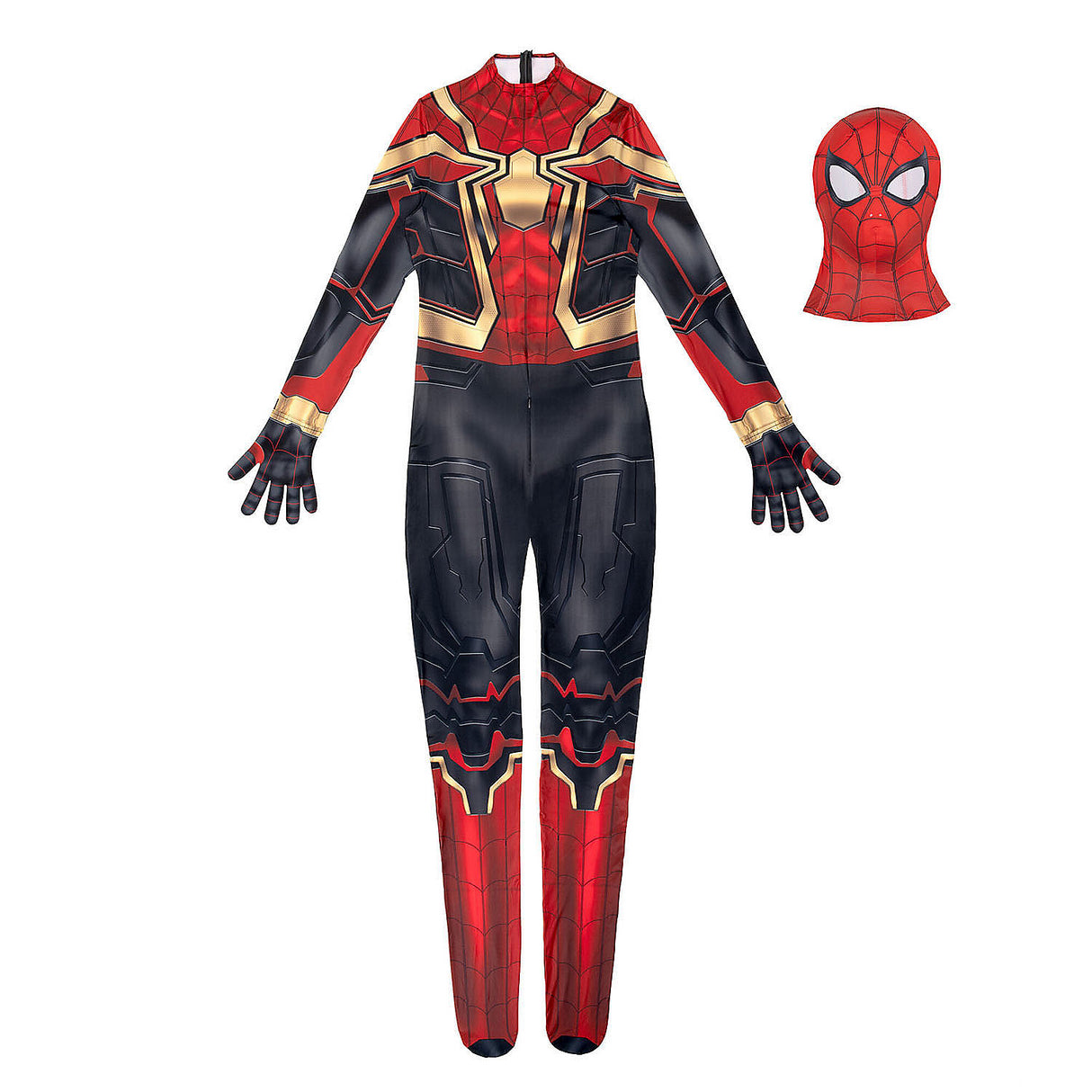 Marvel's Adult Spider-Man Integrated Zentai Suit Costume for Superhero Events Halloween Parties and Everyday Fun