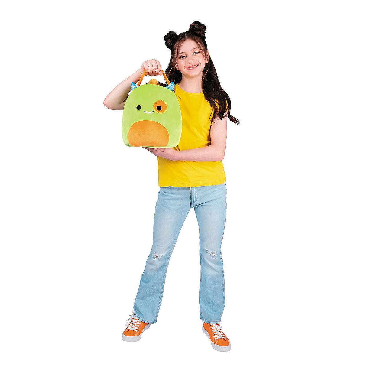 Fun Squishmallows Kaprina Monster Treat Pail for Halloween Parties and Trick or Treat Adventures