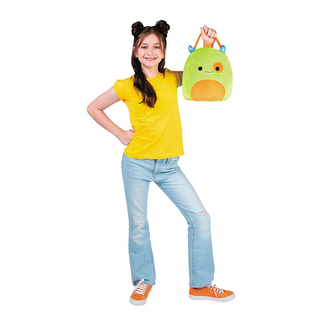 Squishmallows Kaprina the Green & Orange Monster Treat Pail