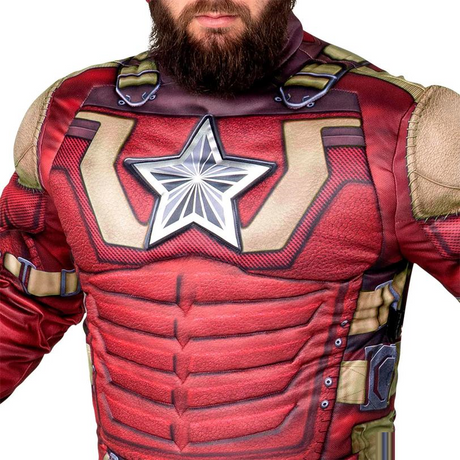 Adults Qualux Marvel Thunderbolts* Red Guardian Jumpsuit Costume
