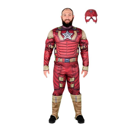 Adults Qualux Marvel Thunderbolts* Red Guardian Jumpsuit Costume