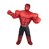 Inflatable Captain America Red Hulk Costume for Adults Halloween Parties and Superhero Events