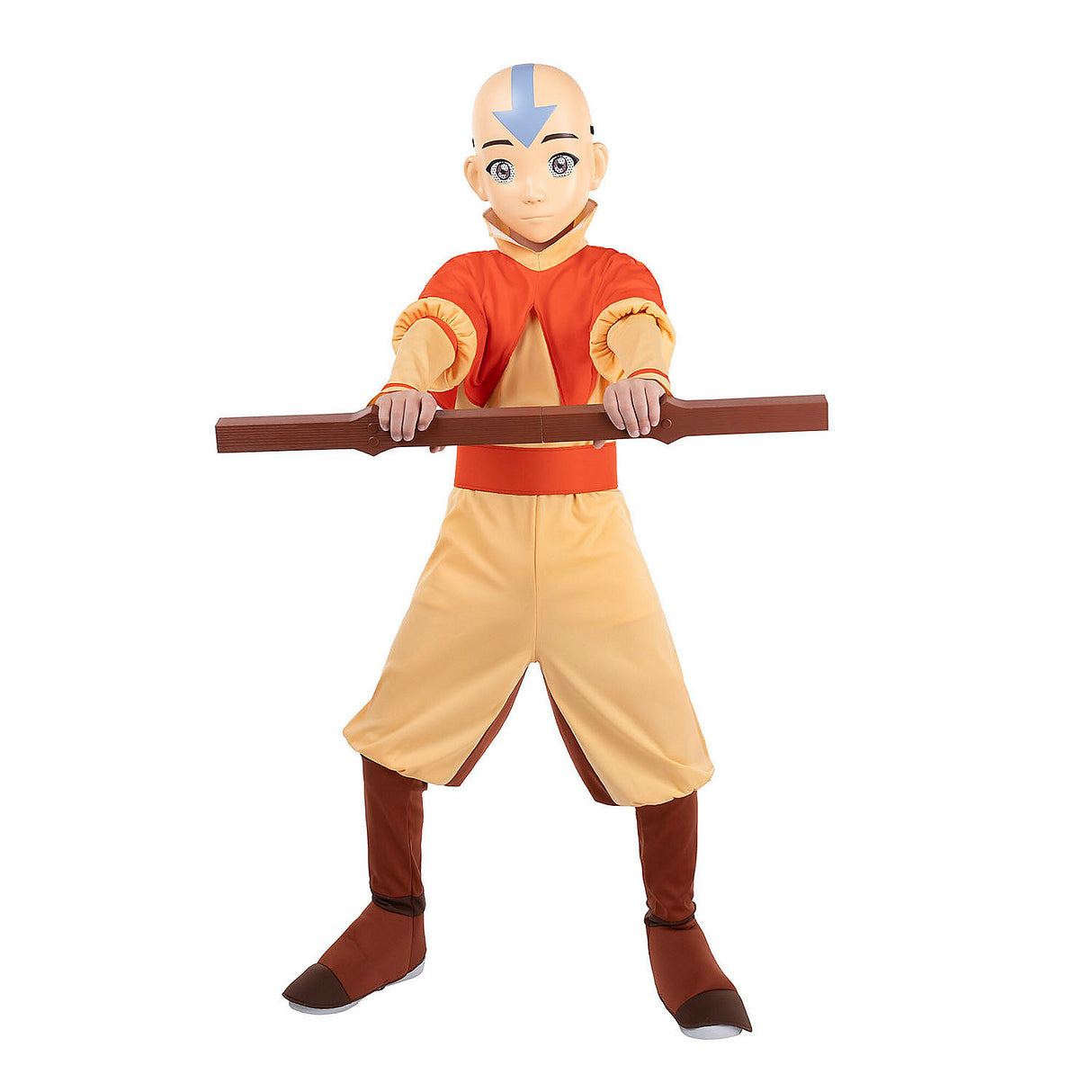 Kids Deluxe Avatar Last Airbender Aang Jumpsuit for Halloween Parties Cosplay and Thematic Celebrations