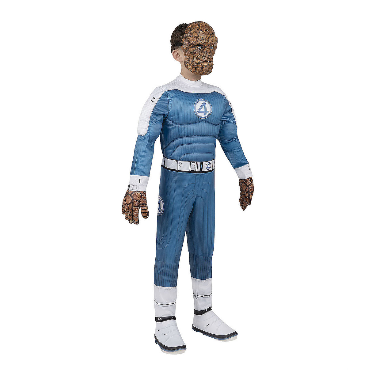 Kids Marvel The Fantastic Four The Thing Jumpsuit Costume for Superhero Parties Dress Up and Comic Con Events