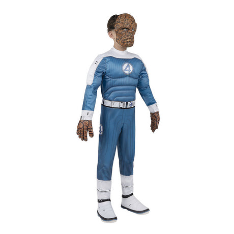Kids Marvel The Fantastic Four The Thing Jumpsuit Costume for Superhero Parties Dress Up and Comic Con Events