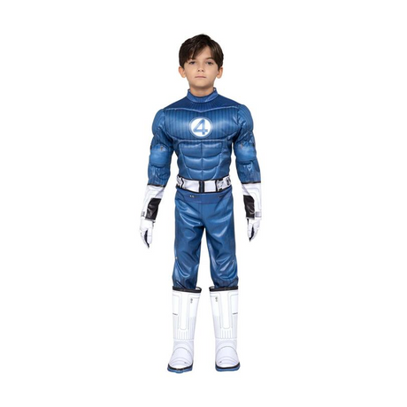 Kids Qualux Marvel The Fantastic Four: First Steps Mr. Fantastic Jumpsuit Costume