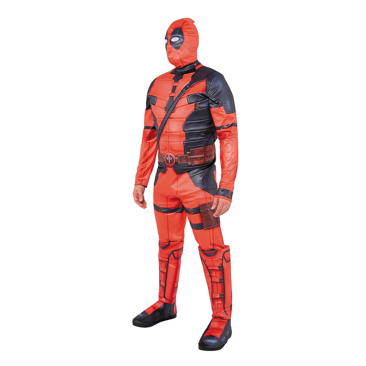 Marvel Deadpool Jumpsuit Costume for Adults for Comic Con Halloween Events and Superhero Parties
