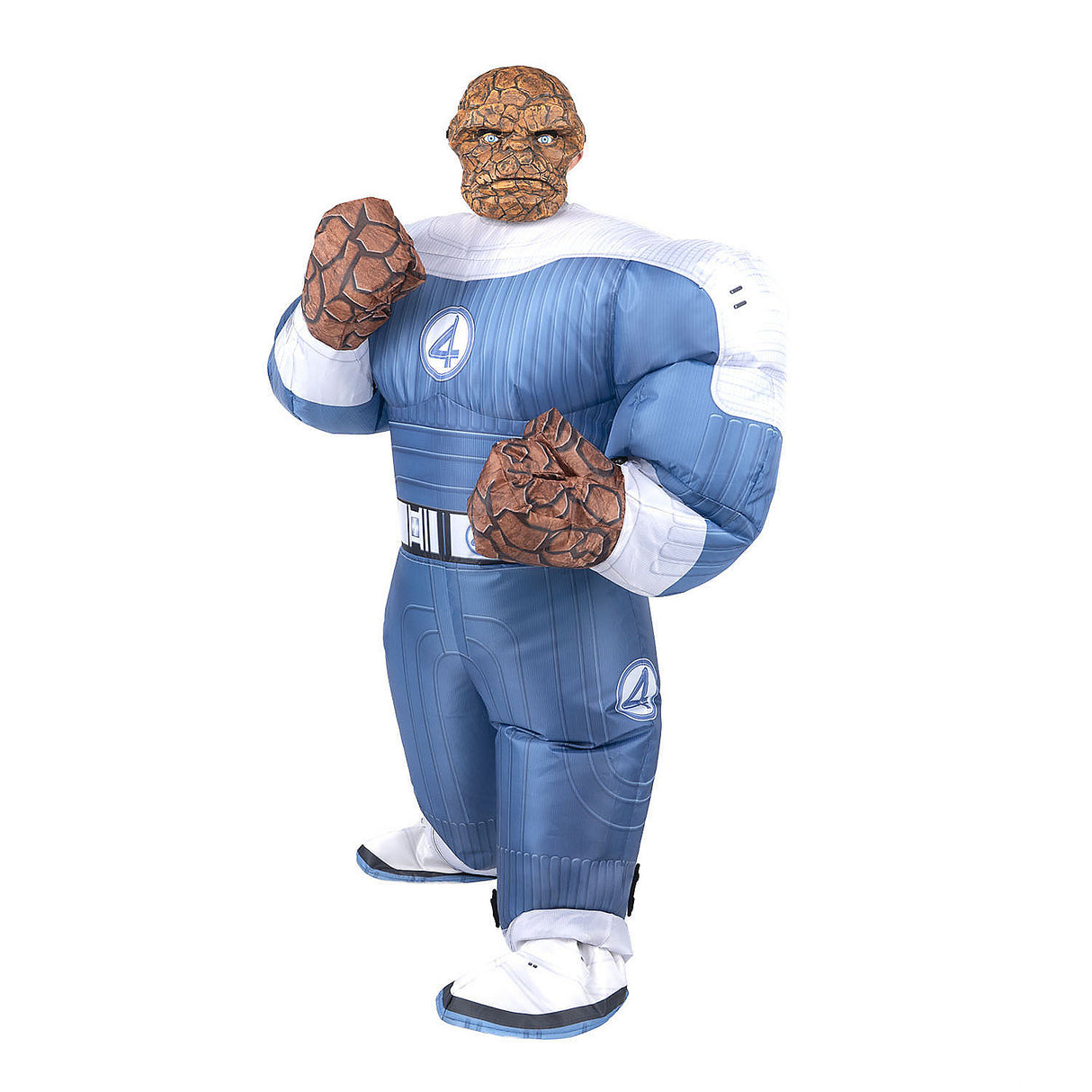 Inflatable Marvel Fantastic Four The Thing Jumpsuit for Kids Halloween Parties and Superhero Dress Up