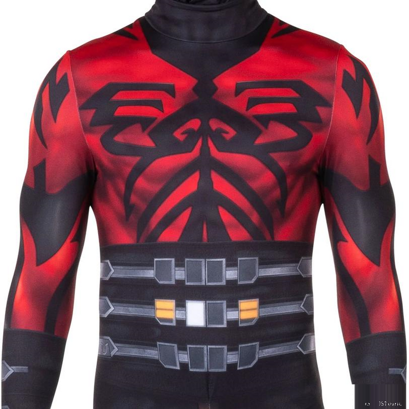 Adults Zentai Star Wars: The Clone Wars Darth Maul Jumpsuit Costume