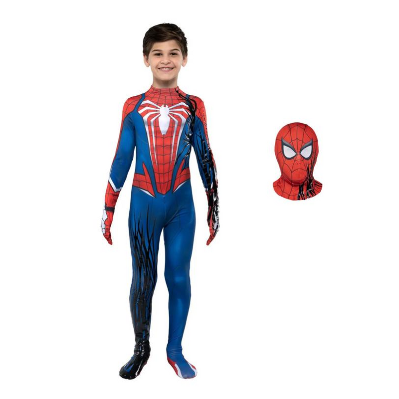 Kids Zentai Marvel Spider-Man 2 Advanced Suit 2.0 Symbiote Takeover Costume