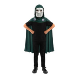 RADYAN Kids Avengers Doomsday Doctor Doom Cape & Mask - One Size - Molded plastic mask for a fun appearance