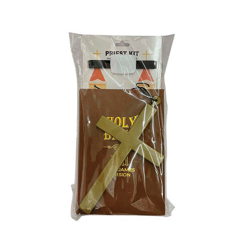 Essential Priest Costume Accessory Kit for Halloween Stage Performances and Themed Events
