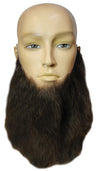 Natural Wavy Full Beard for 1980s Costume Parties and Themed Events with Human Hair Quality