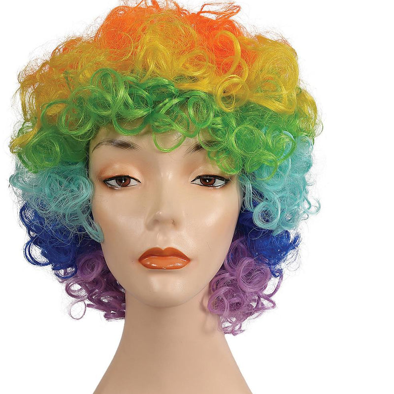 Vibrant FD Curly Clown Wig for Halloween Parties Festivals and Clown Performances