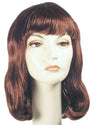 Elegant Long Bob with Bangs 375 Wig for Retro Parties Fashion Events and Everyday Style