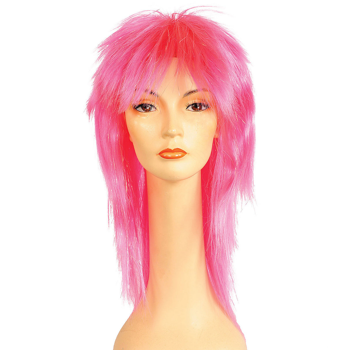 Long and Punky Beautiful Tina with Tinsel Wig for Retro Themed Events and Parties