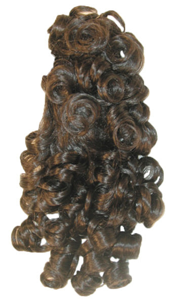 Realistic Curly Banana Clip Hairpiece for Costume Parties Halloween and Theatrical Events