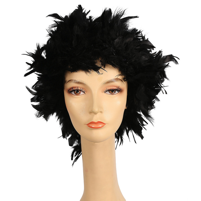Colorful Feather Wig for Parties Halloween Costumes and Fun Dress Up Events