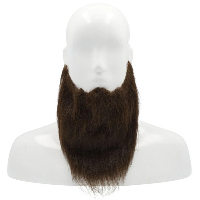 Larger Faux Fur Beard - 8 Inch Stick-On Facial Hair for Costumes product image showing the design and