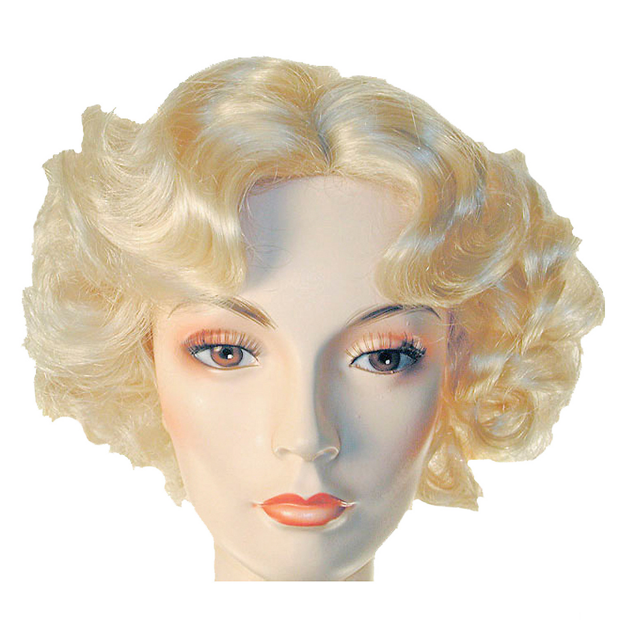 Sassy 1930s Finger-Waved Pageboy Wig for Vintage Themed Parties and Costume Events