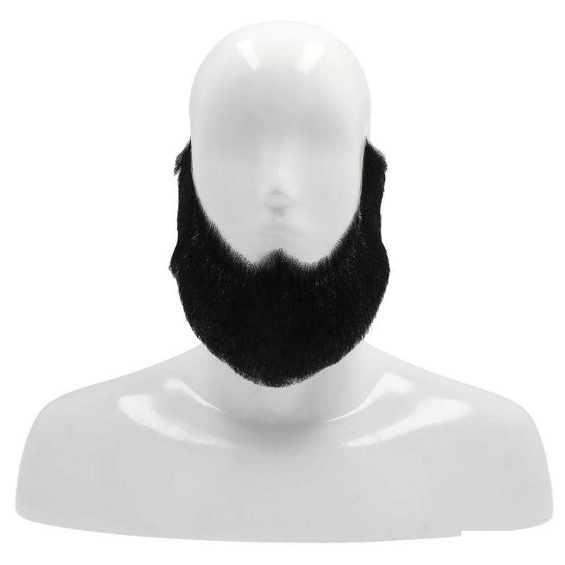 Full-Face HX4 Beard - Human Hair Costume Accessory for Realistic Looks