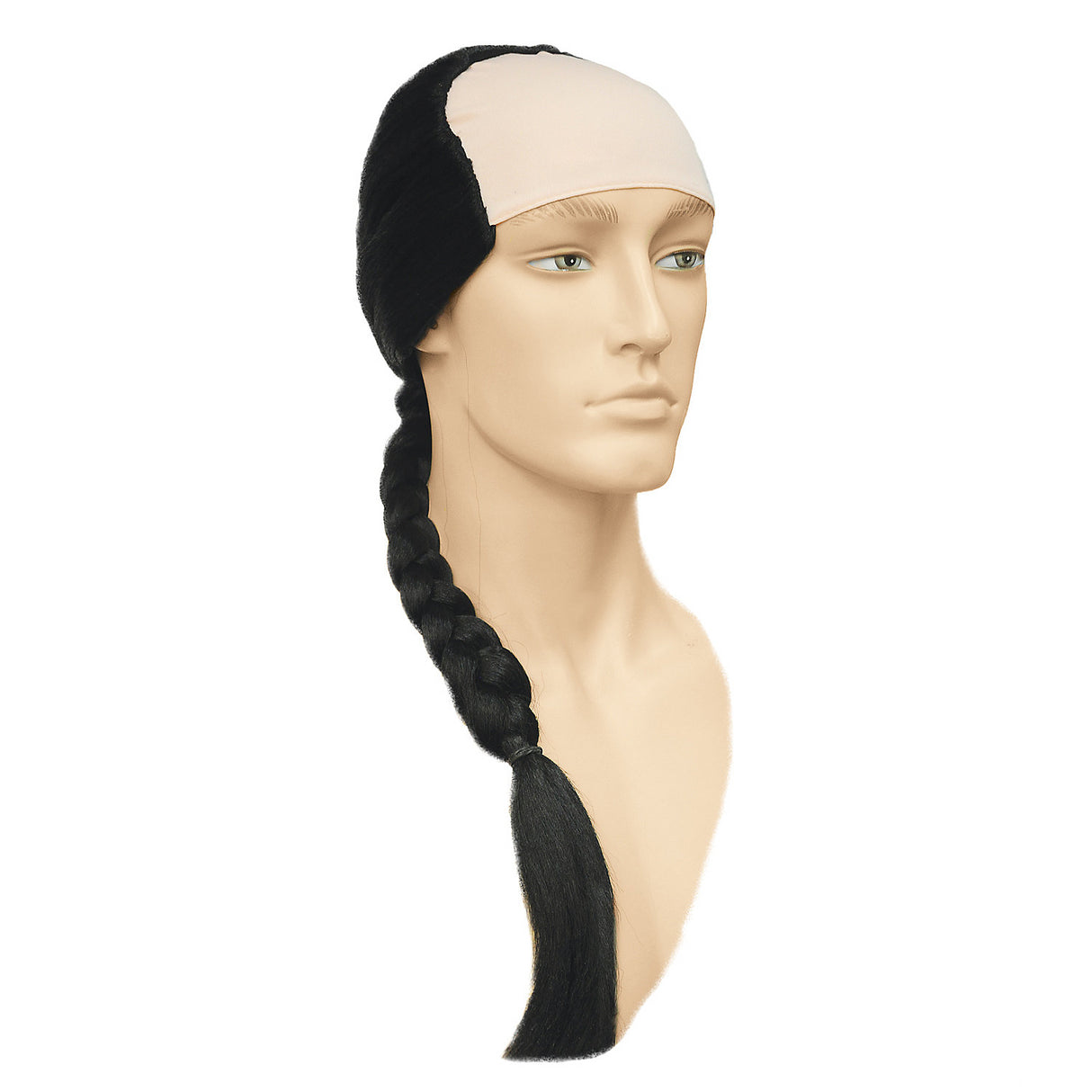 Affordable Chinese Man Bargain Black Wig for Themed Parties Halloween and Cosplay Events