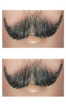 Realistic English Mustache Synthetic for Costumes Character Role Play and Themed Events