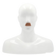 Charlie Chaplin Style Mustache - Human Hair Accessory for Costumes product image showing the design and