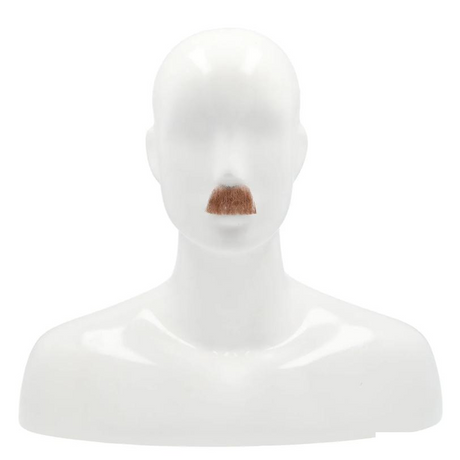 Charlie Chaplin Style Mustache - Human Hair Accessory for Costumes product image showing the design and