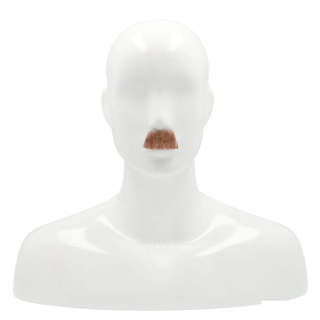 Charlie Chaplin Style Mustache - Human Hair Accessory for Costumes product image showing the design and
