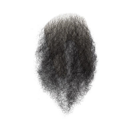 Merkin Black Wig