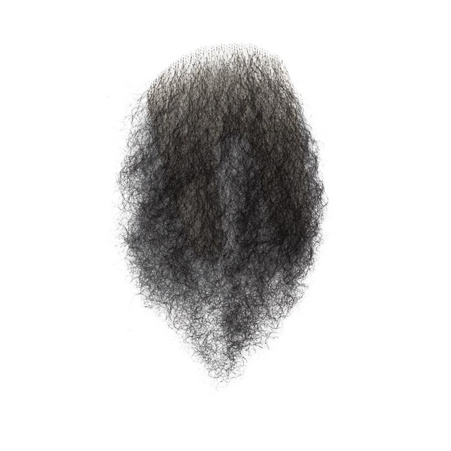 Merkin Black Wig