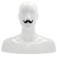 Small English Mustache - Versatile Human Hair Accessory for Costumes product image showing the design and