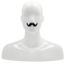 Small English Mustache - Versatile Human Hair Accessory for Costumes product image showing the design and
