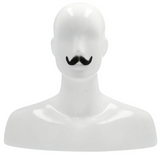 Small English Mustache - Versatile Human Hair Accessory for Costumes product image showing the design and