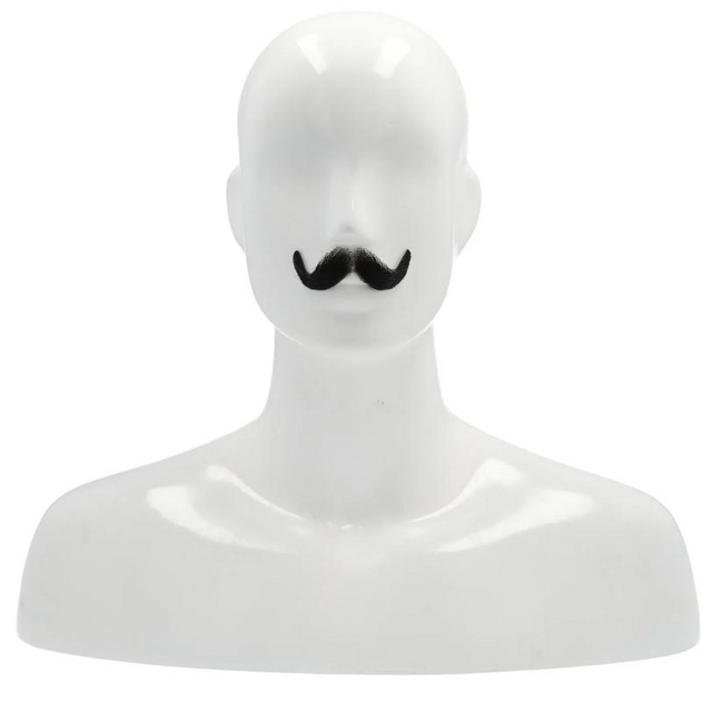 Small English Mustache - Versatile Human Hair Accessory for Costumes product image showing the design and