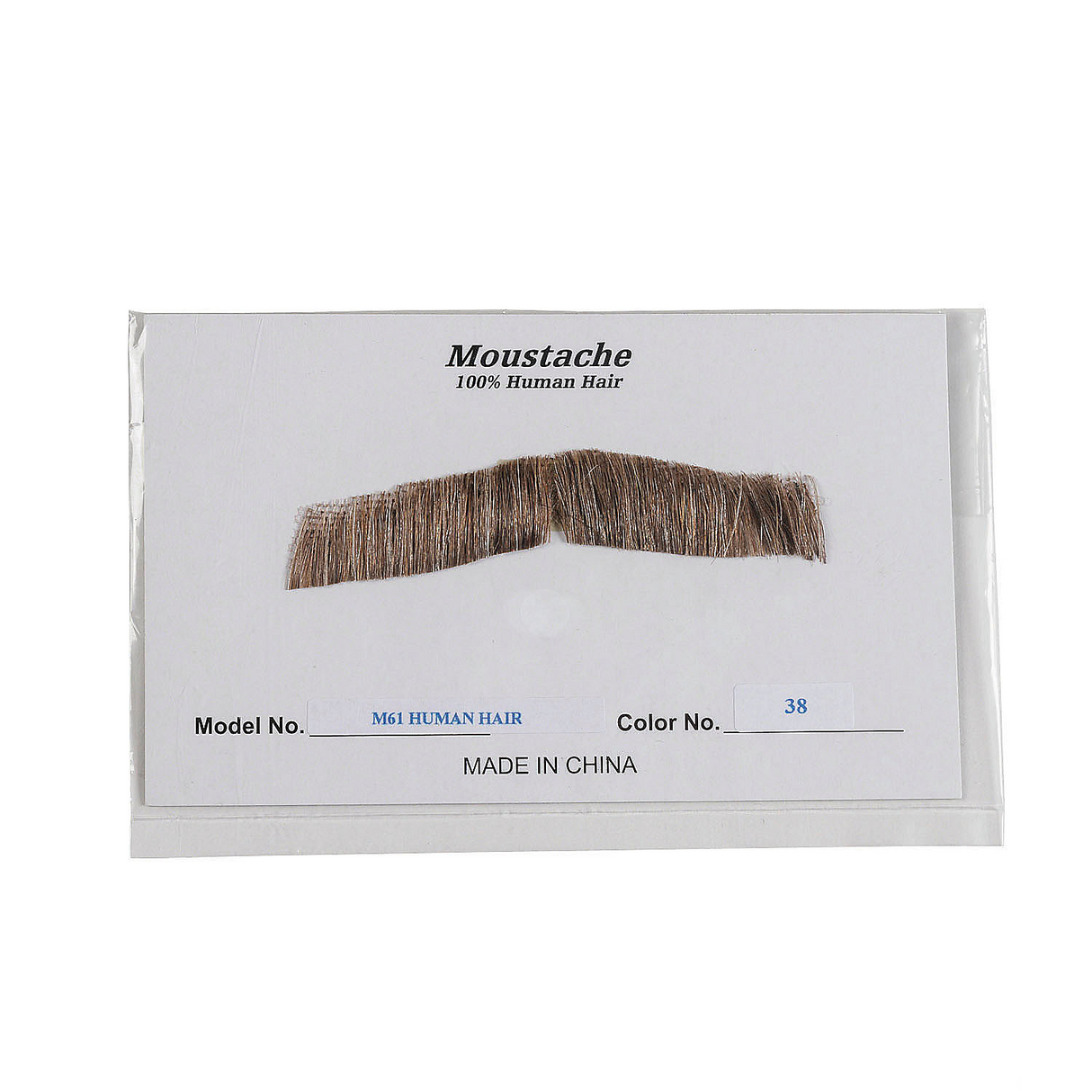 Standard M61 Mustache - Human Hair