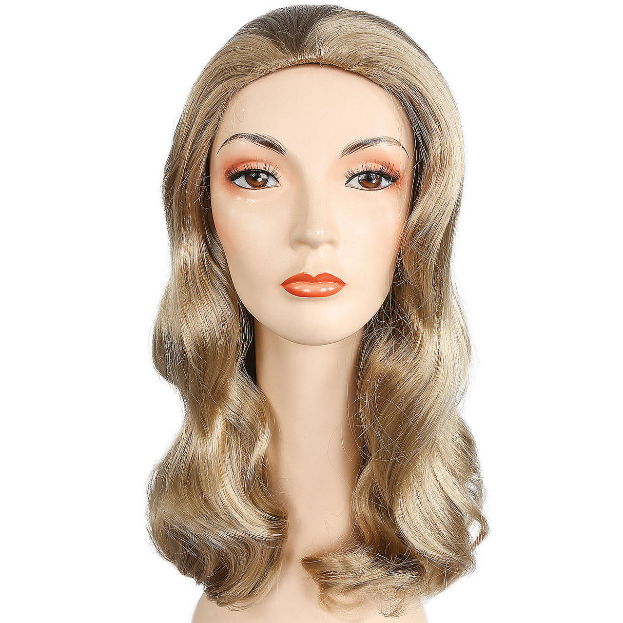 Luxurious Long Page 1417 Wig for Retro Costume Parties and Themed Events