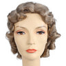 Classic 1930s Fingerwave Fluff Wig for Vintage Parties Film Events and Retro Costumes
