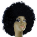 Peluca afro deluxe elegante para fiestas de disfraces retro y declaraciones de moda