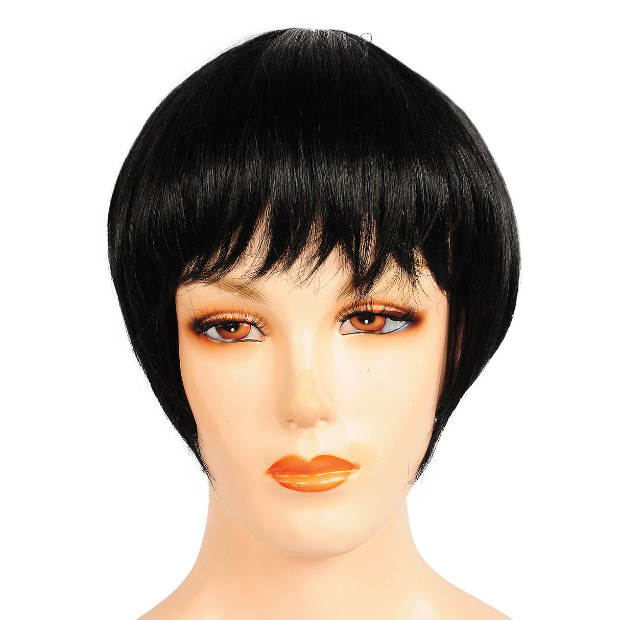 Stylish LULU BLACK Wig for Flapper Outfits Gatsby Parties and Roaring Twenties Events