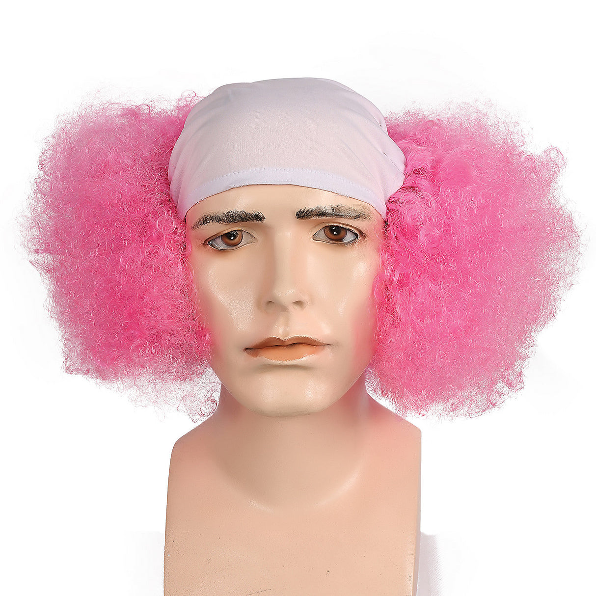 Colorful Bald Curly Clown Wig for Fun Costume Parties Theater Events and Halloween Celebrations