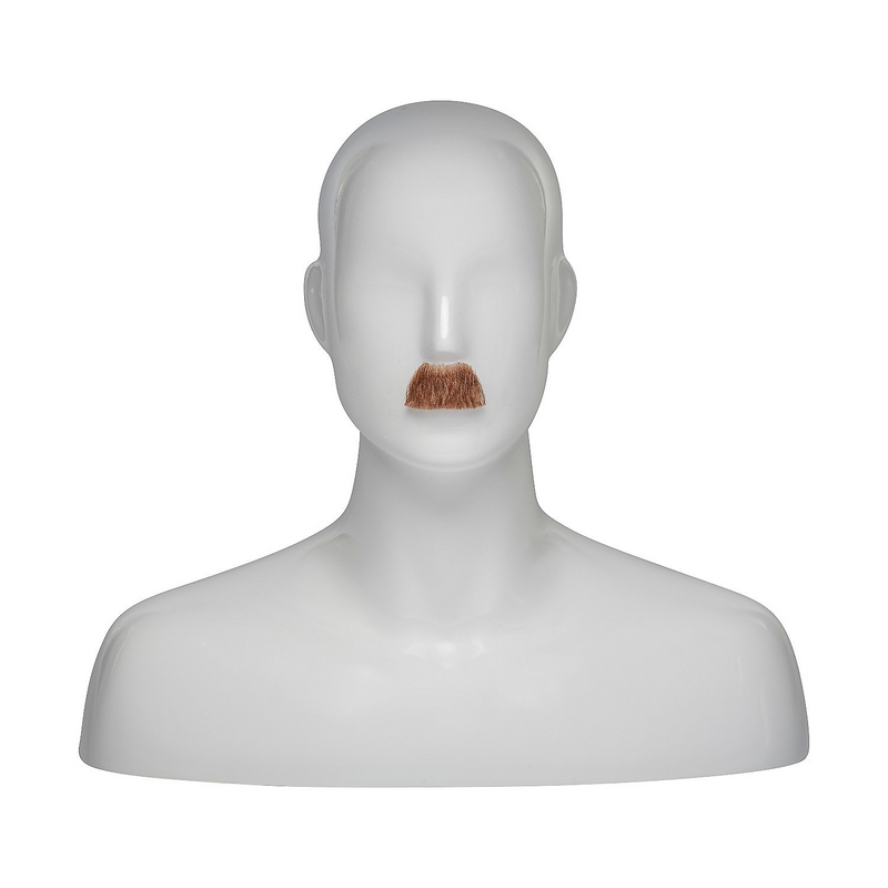 Natural Looking Hu Med Brown Red Mustache for Costumes Cosplay Events and Character Play