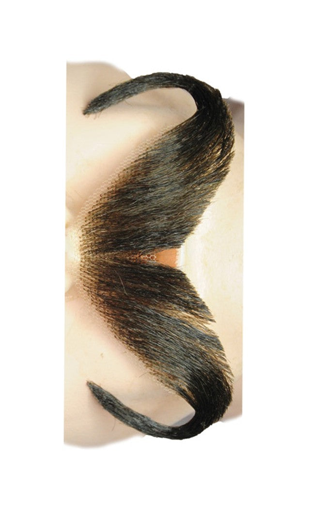 Natural Looking Handlebar Mustache Blend for Costume Parties Cosplay Events and Theatrical Performances