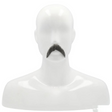Walrus-Style Mustache - Blend Black Facial Hair Accessory for Halloween Costumes product image showing the design and