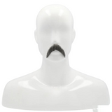 Walrus-Style Mustache - Blend Black Facial Hair Accessory for Halloween Costumes product image showing the design and