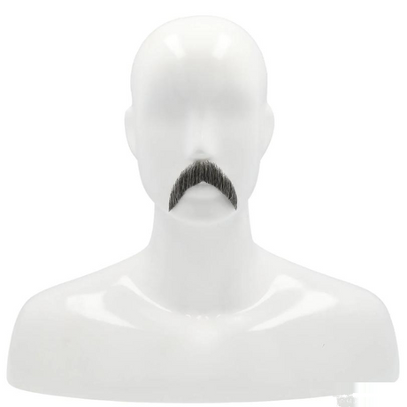 Walrus-Style Mustache - Blend Black Facial Hair Accessory for Halloween Costumes product image showing the design and